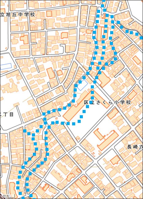 さくら小学校近辺
