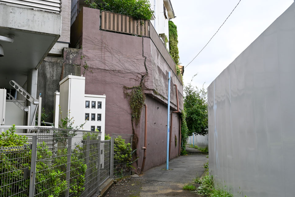 崩落現場