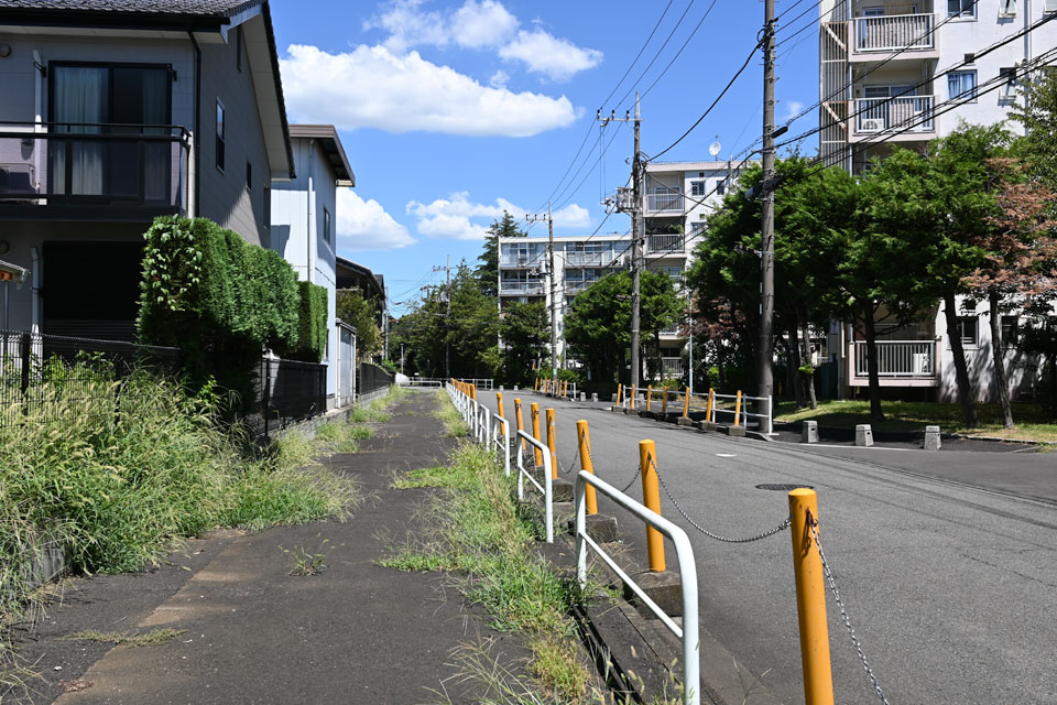 水路敷と道路