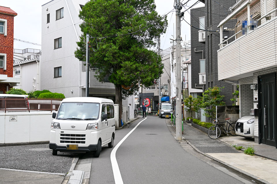 城北公園通りへ
