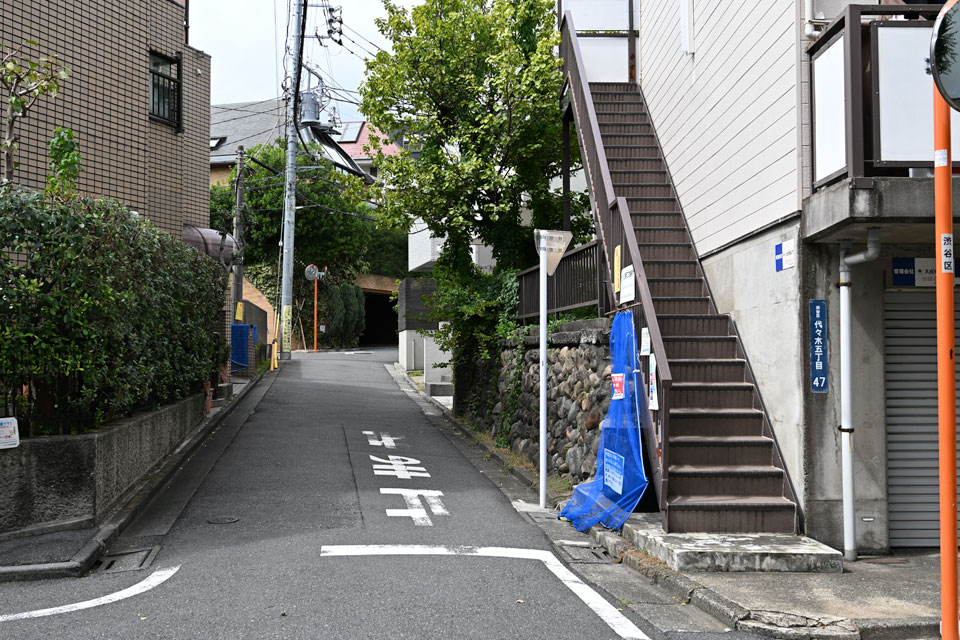北側の谷筋