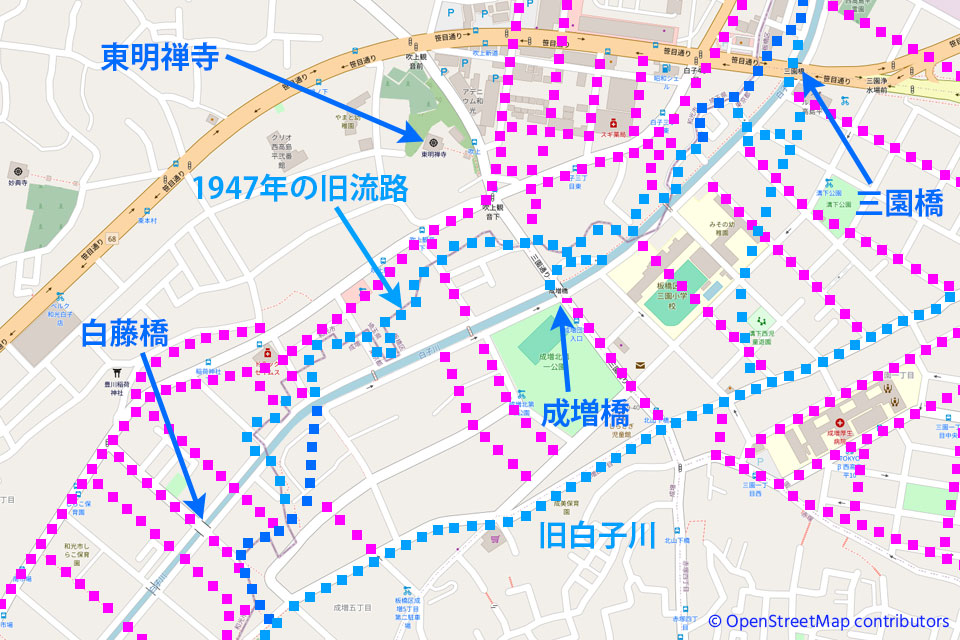 三園橋から白藤橋