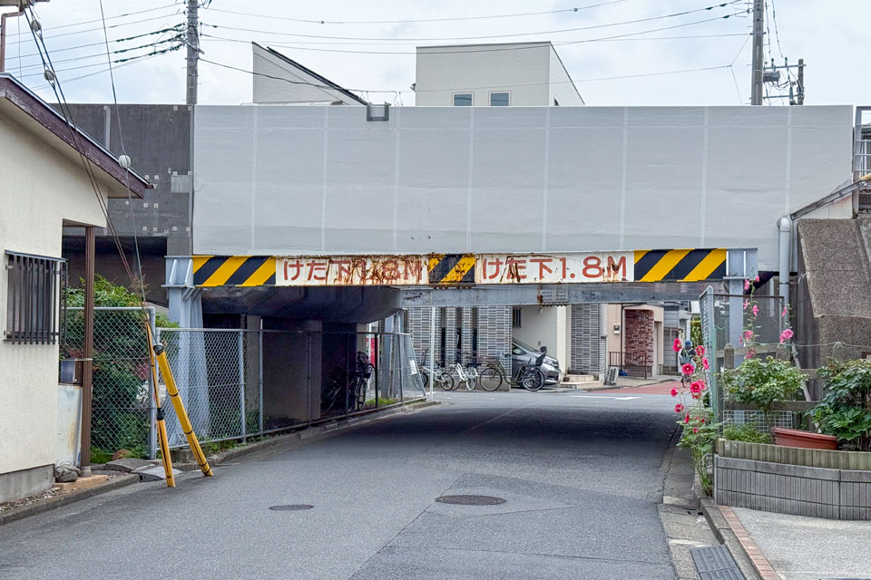 お花茶屋3号踏切跡