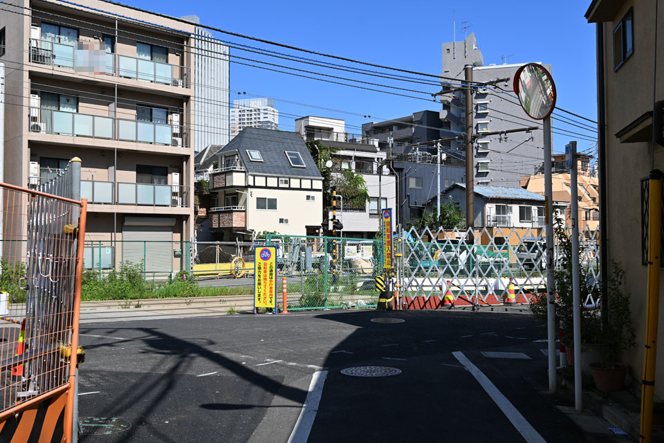 早稲田14号踏切跡